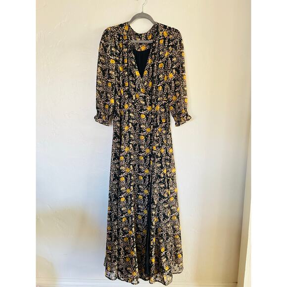 Lulus Floral Wrap Maxi Dress - Picture 8 of 9